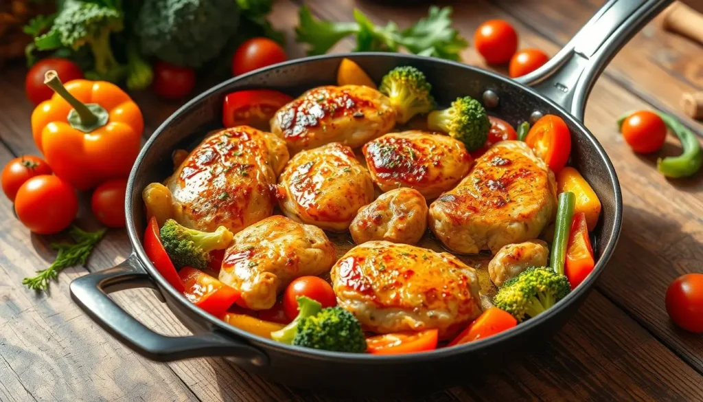 Healthy Chicken and Vegetables Skillet