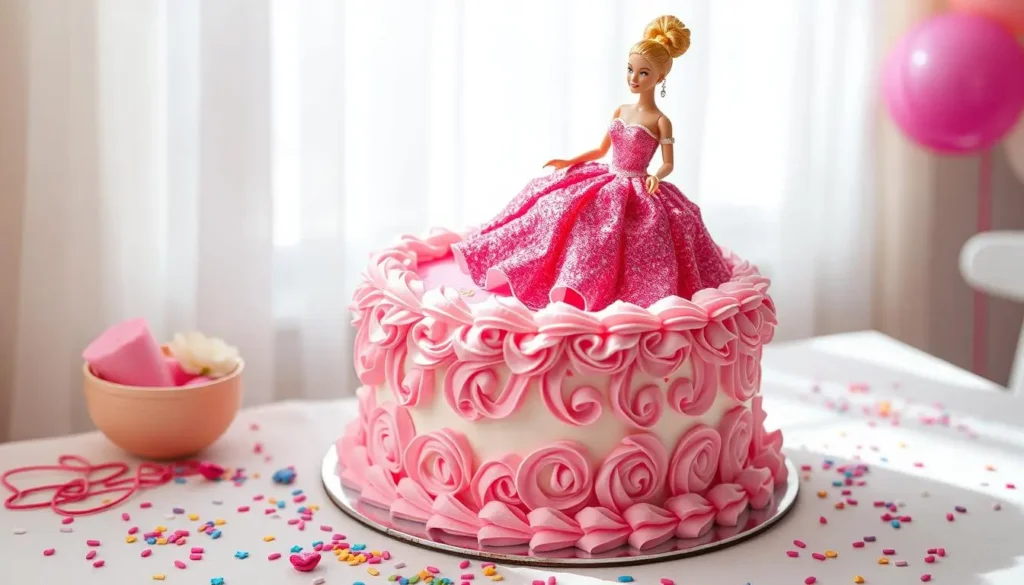 How to Create the Perfect Barbie Cake for Any Celebration 2 finished princess barbie cake