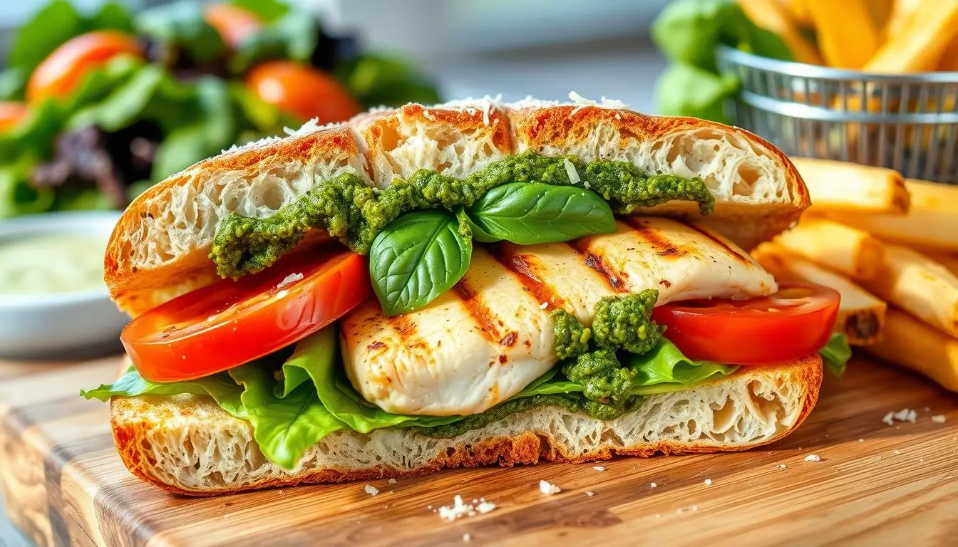 Featured Chicken Pesto Sandwich