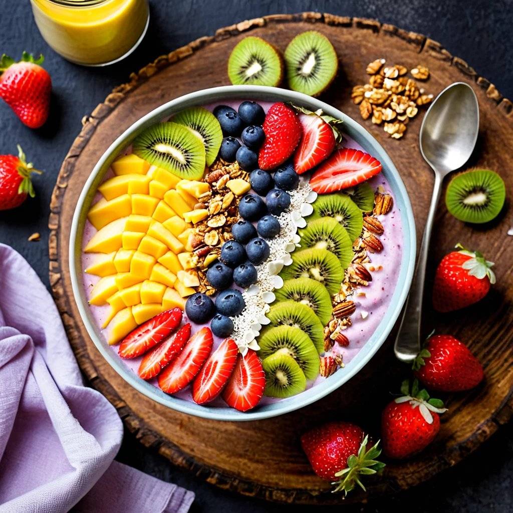 Berry Smoothie Bowl: How to make it in 10 Minutes 4 A perfectly made berry smoothie bowl ready to serve